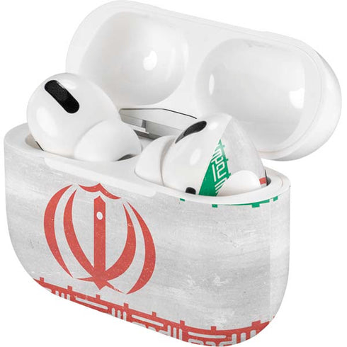 Iran Flag Distressed AirPods Skins